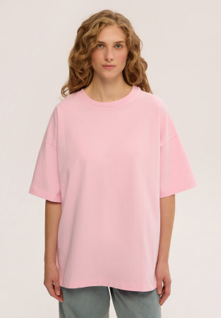 Футболка mega oversize unisex розовая